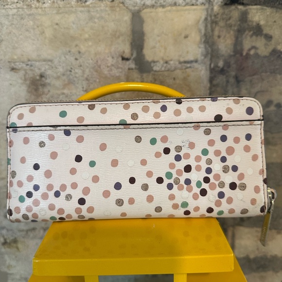 Kate Spade Polka Dot Wallet - Cream Multicolor - Picture 3 of 12